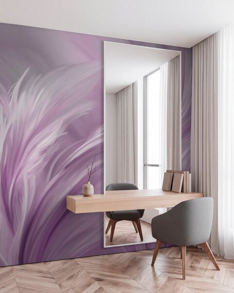Fototapety Elegantní peří v odstínech fialové, Fototapety abstraktní, w05658v2 : uwalls.cz