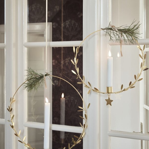 Závěsný svícen Mistel Antique Brass 25 cm
