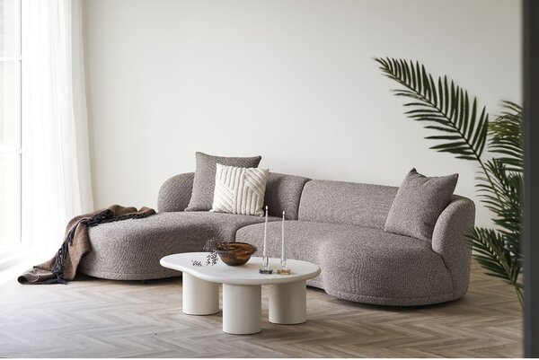 Rohová sedací souprava (L) Kaveria (hnědá). Akce -20%