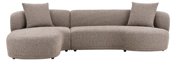 Rohová sedací souprava (L) Kaveria (hnědá). Akce -20%