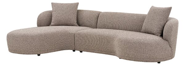 Rohová sedací souprava (L) Kaveria (hnědá). Akce -20%