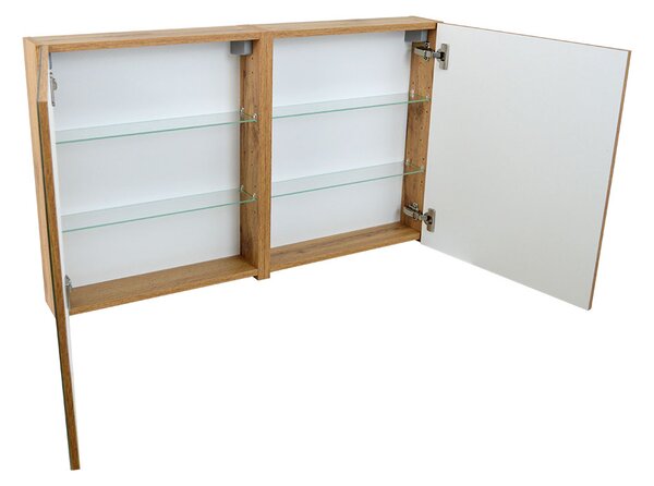 Comodo Zrcadlová skříňka Ideal OW 100 ZS LED-G s osvětlením Any LED 80 G, zlatá