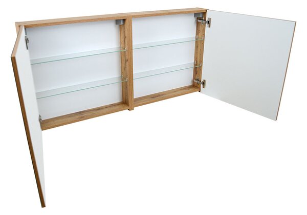 Comodo Zrcadlová skříňka Ideal OW 120 ZS LED-G s osvětlením Any LED 80 G, zlatá