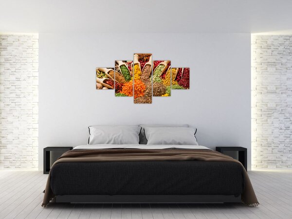 Obraz - Koření z celého světa (125x70 cm)