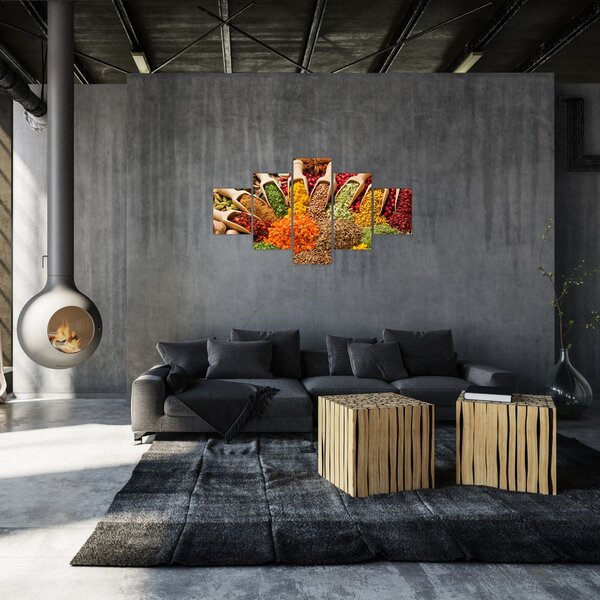Obraz - Koření z celého světa (125x70 cm)