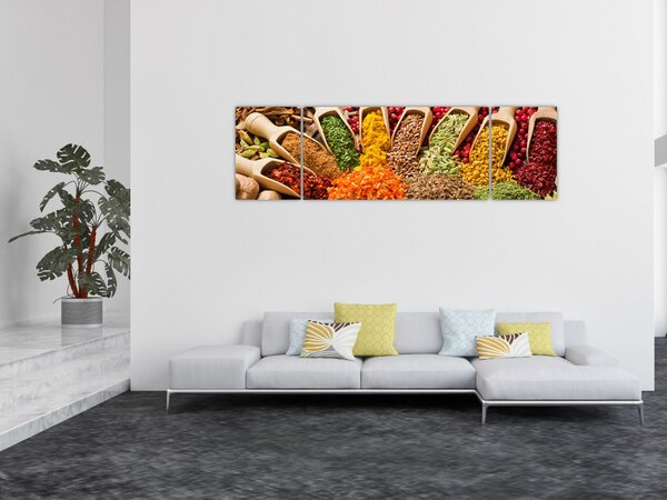 Obraz - Koření z celého světa (170x50 cm)