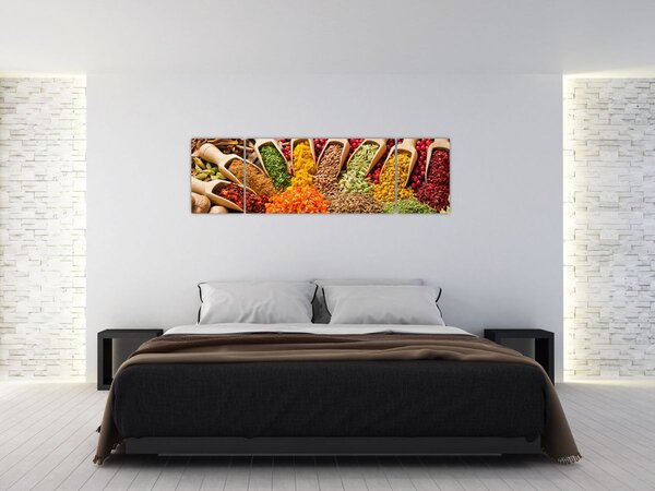 Obraz - Koření z celého světa (170x50 cm)