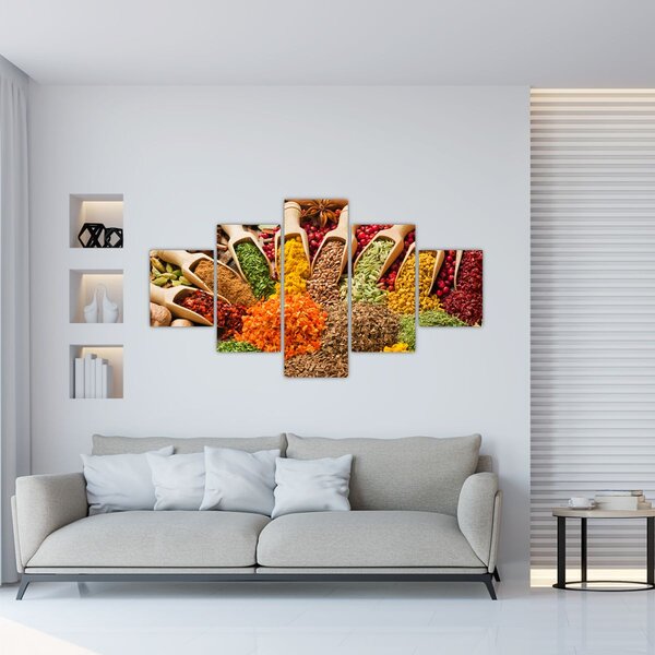 Obraz - Koření z celého světa (125x70 cm)
