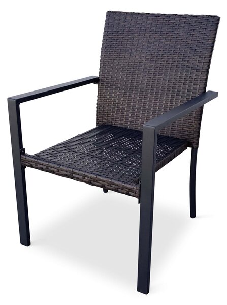 Zahradní stohovací židle WICKER PAT ratan set 2ks