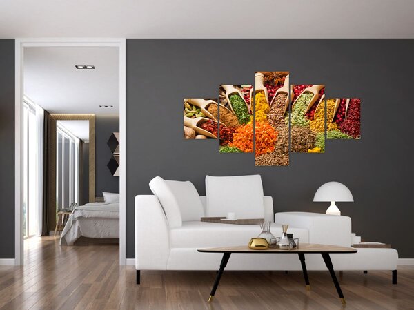 Obraz - Koření z celého světa (125x70 cm)