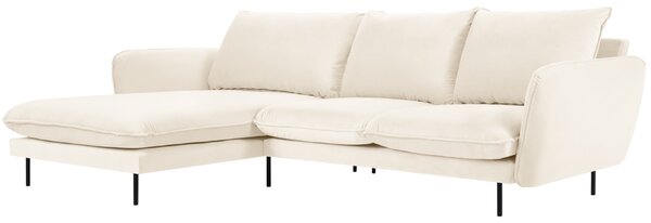 -25 % Dny MOMENTI– Cosmopolitan Design Sametová rohová pohovka Vienna 255 cm, levá