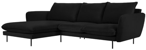 -25 % Dny MOMENTI– Cosmopolitan Design Sametová rohová pohovka Vienna 255 cm, levá