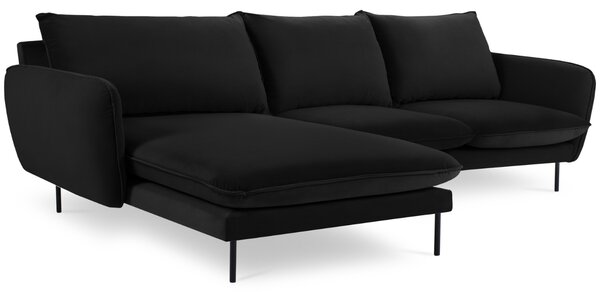 -25 % Dny MOMENTI– Cosmopolitan Design Sametová rohová pohovka Vienna 255 cm, levá