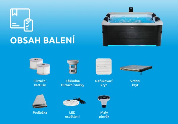 Mspa | Vířivý bazén MSPA Oslo Sapphire F-SA063W | 11400303