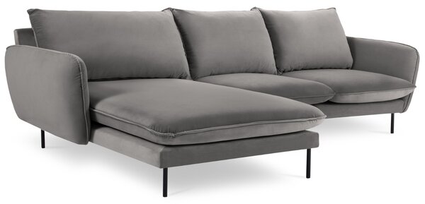 -25 % Dny MOMENTI– Cosmopolitan Design Sametová rohová pohovka Vienna 255 cm, levá