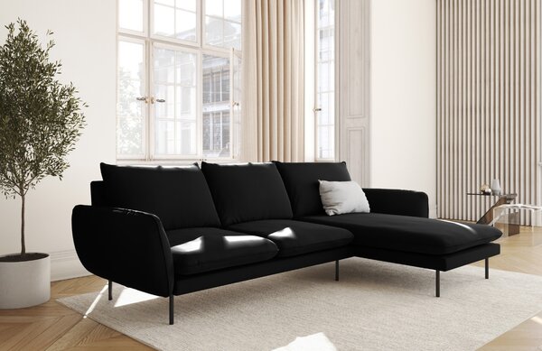 -25 % Dny MOMENTI– Cosmopolitan Design Sametová rohová pohovka Vienna 255 cm, pravá