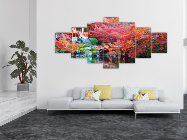 Obraz - Orientální krajina (210x100 cm)