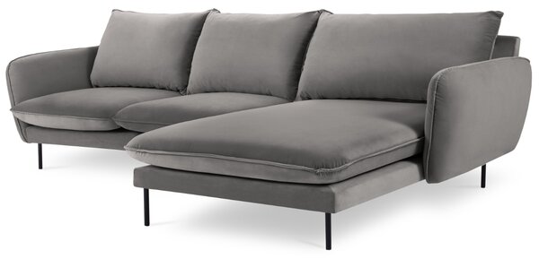 -25 % Dny MOMENTI– Cosmopolitan Design Sametová rohová pohovka Vienna 255 cm, pravá