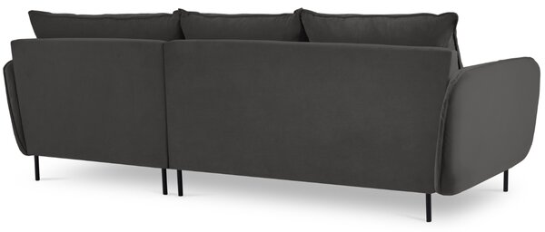 -25 % Dny MOMENTI– Cosmopolitan Design Sametová rohová pohovka Vienna 255 cm, pravá