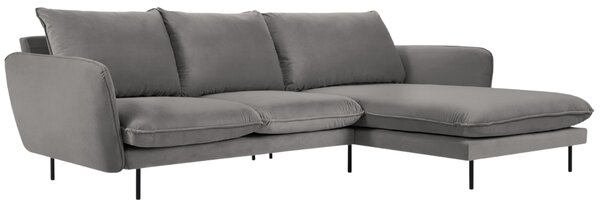 -25 % Dny MOMENTI– Cosmopolitan Design Sametová rohová pohovka Vienna 255 cm, pravá