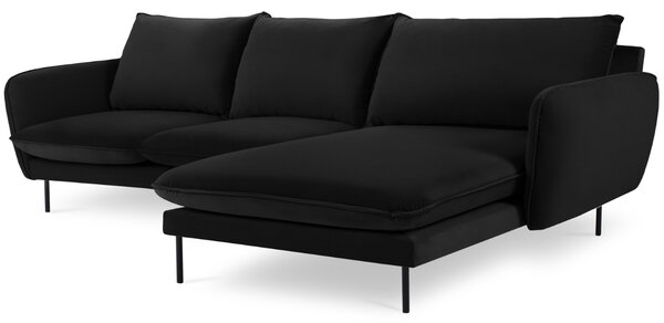 -25 % Dny MOMENTI– Cosmopolitan Design Sametová rohová pohovka Vienna 255 cm, pravá