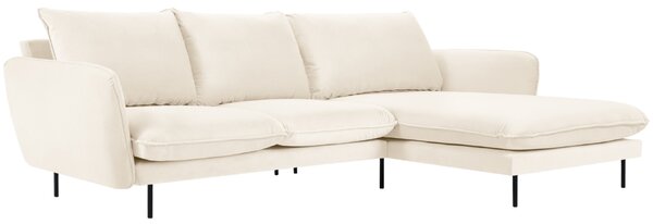 -25 % Dny MOMENTI– Cosmopolitan Design Sametová rohová pohovka Vienna 255 cm, pravá