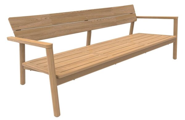 Jati Kebon Teaková pohovka 3-místná Lynn Teak, Jati Kebon, 198x78,5x68,6 cm, teak, bez sedáku