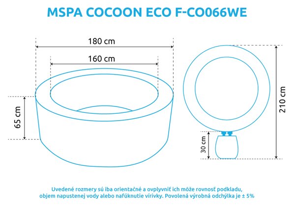 Mspa | Vířivý bazén MSPA Cocoon ECO F-CO066WE | 11400307