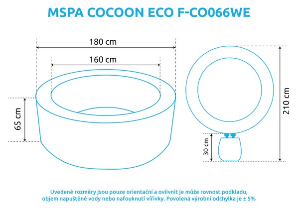 Mspa | Vířivý bazén MSPA Cocoon ECO F-CO066WE | 11400307