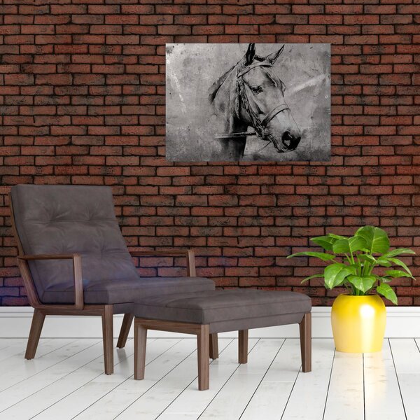 Obraz - Portrét koně (70x50 cm)