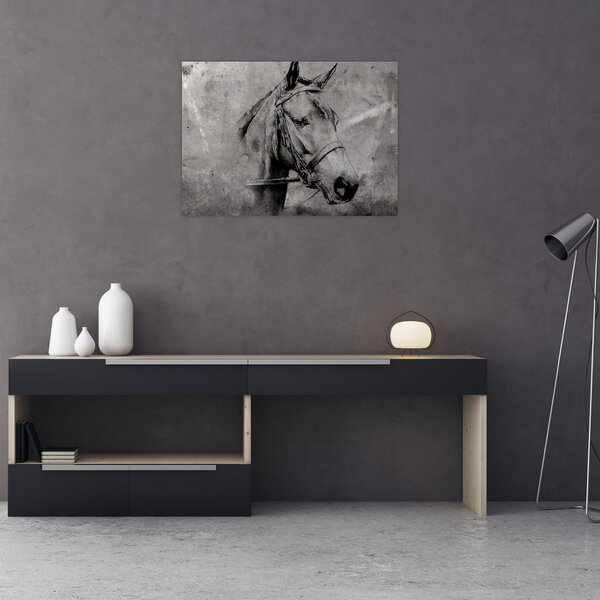 Obraz - Portrét koně (70x50 cm)