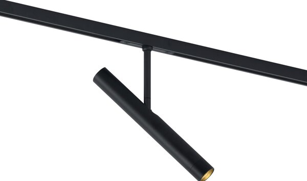 Moderní bodové svítidlo černé pro 1fázový kolejnicový systém - Slimline Avery