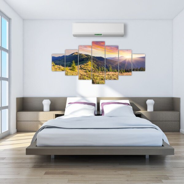 Obraz - Lesní krajina (210x100 cm)