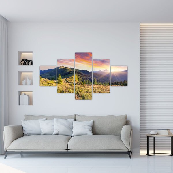 Obraz - Lesní krajina (125x70 cm)