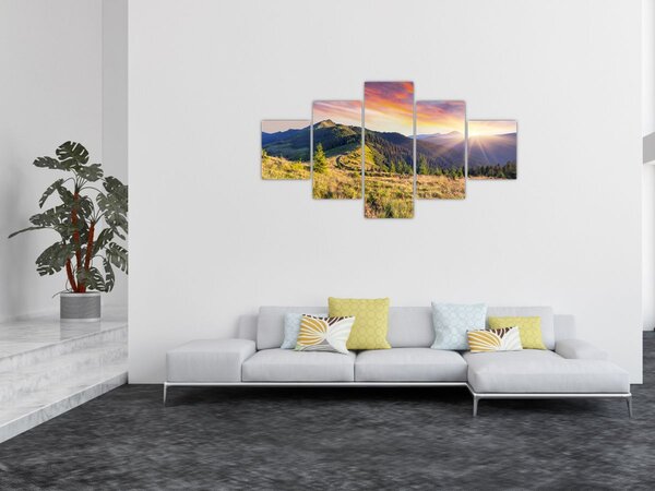 Obraz - Lesní krajina (125x70 cm)