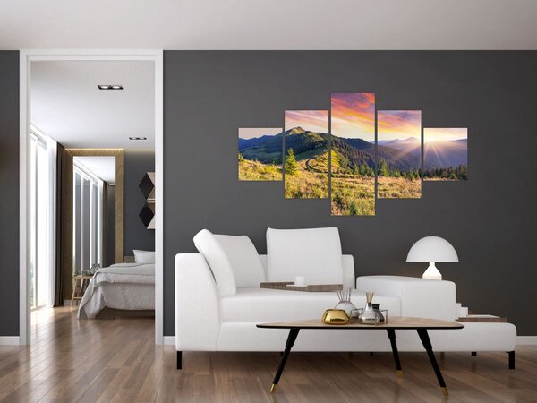Obraz - Lesní krajina (125x70 cm)