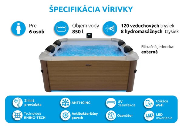 Mspa | Vířivý bazén MSPA Oslo Amber F-AM063W | 11400311