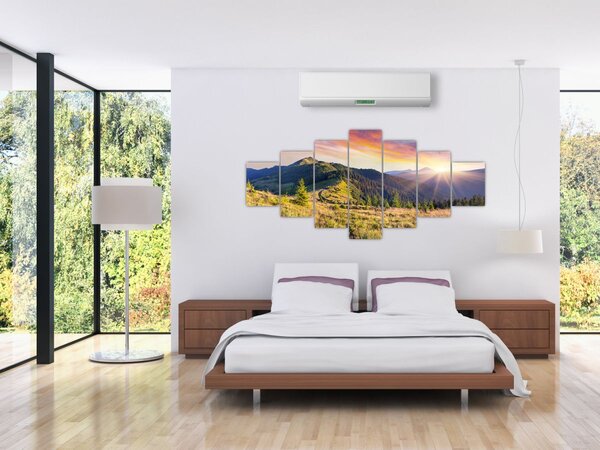 Obraz - Lesní krajina (210x100 cm)
