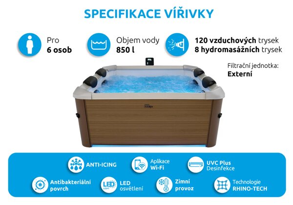 Mspa | Vířivý bazén MSPA Oslo Amber F-AM063W | 11400311