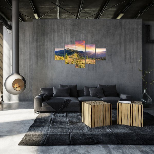 Obraz - Lesní krajina (125x70 cm)