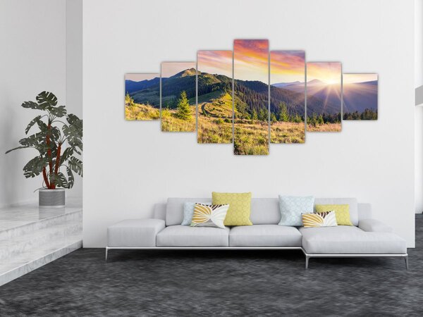 Obraz - Lesní krajina (210x100 cm)