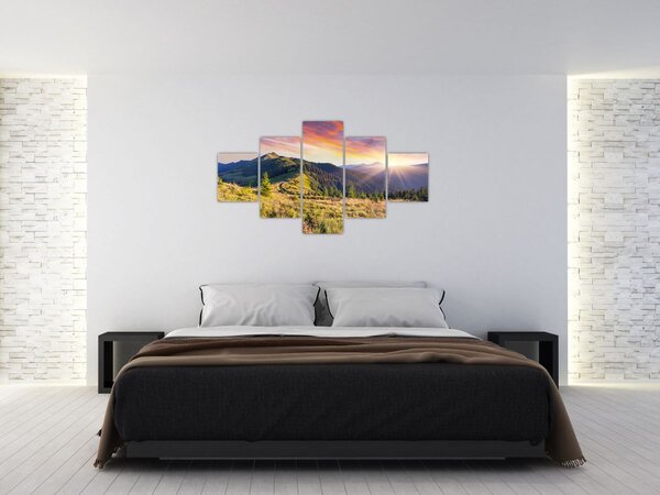 Obraz - Lesní krajina (125x70 cm)