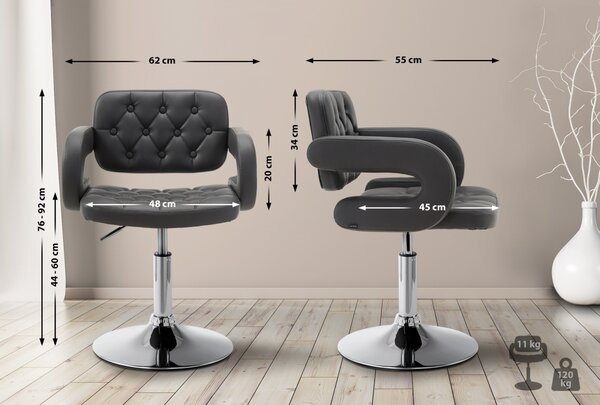 Židle Dublin lounger - Šedá