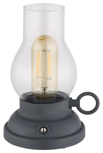 Stolní lampa PETRO antracitová