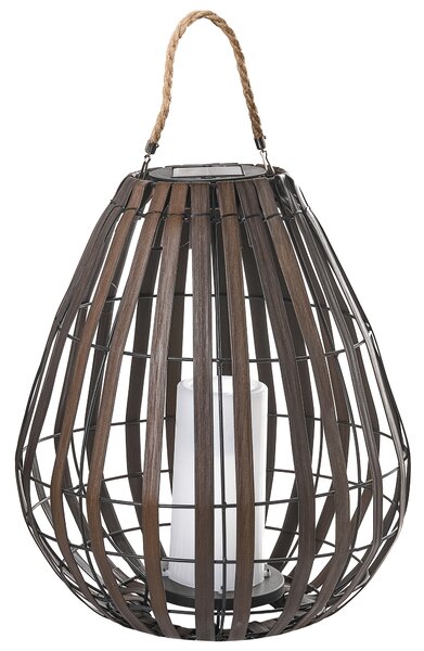 Solární lucerna LUFUPA 61 cm Tmavě hnědá