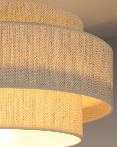 Stropní svítidlo BOHO 1xE27/60W/230V pr. 40 cm bílá