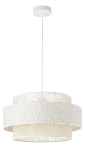 Lustr na lanku BOHO 1xE27/60W/230V pr. 40 cm krémová/juta