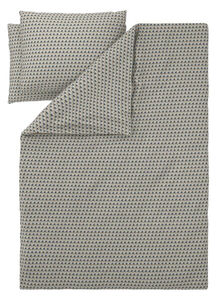Livarno® Ložní povlečení Renforcé, 200 x 220 cm, 70 x 90 cm (béžová / navy modrá) (100394766003)