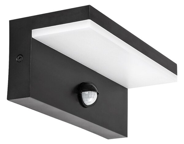 RABALUX 77115 Zaragoza venkovní nástěnné svítidlo se senzorem LED 9W/800lm 2700+4000+6500K IP54 černá