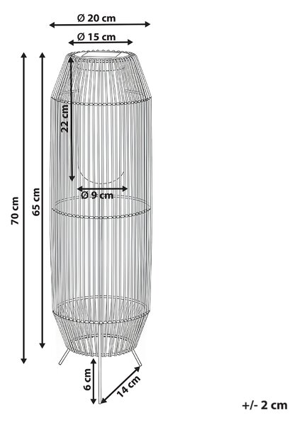 Solární lucerna DONGWE 70 cm Černá